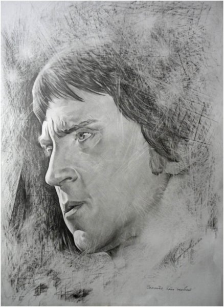 Владимир Высоцкий карандашом