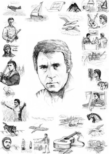 Владимир Высоцкий портрет