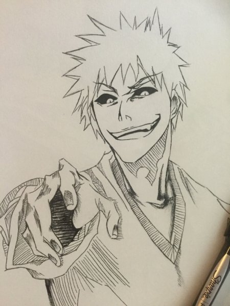 Ичиго Куросаки Lineart