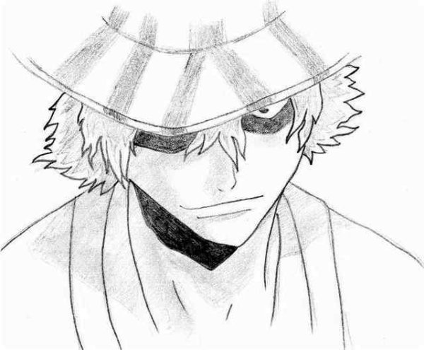 Ичиго Куросаки карандашом