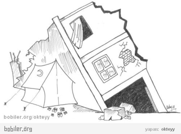 Землетрясение раскраска