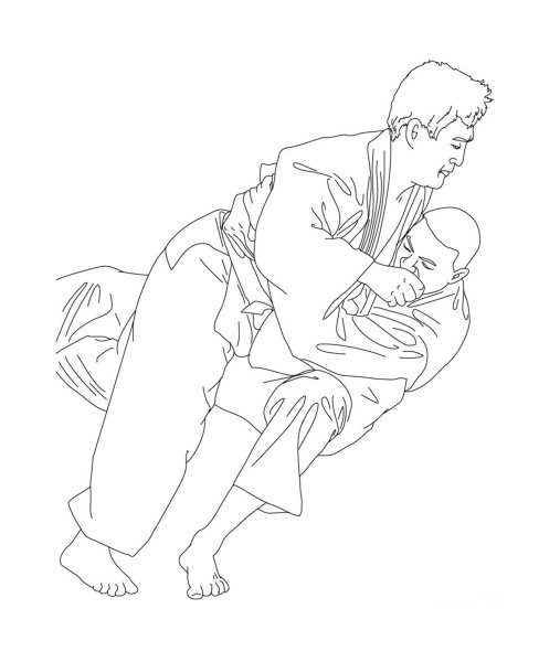 Раскраска для мальчиков каратэ