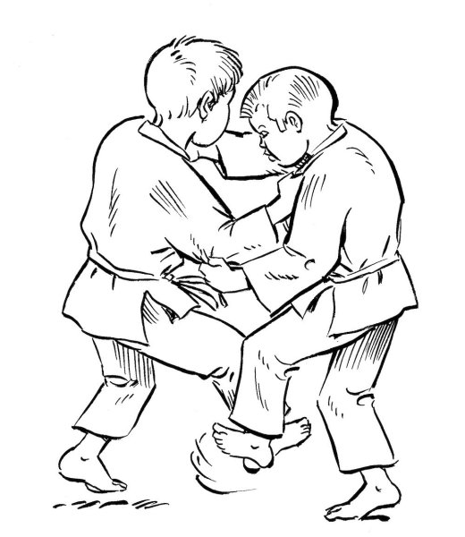 Дзюдо рисунок