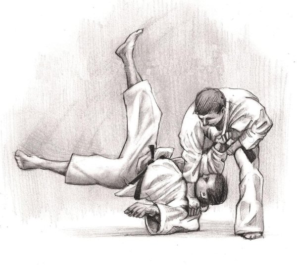 Рисунок каратэ детский