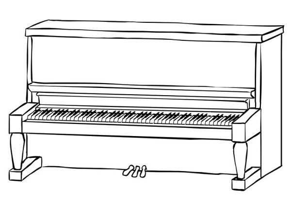 Рояль карандашом