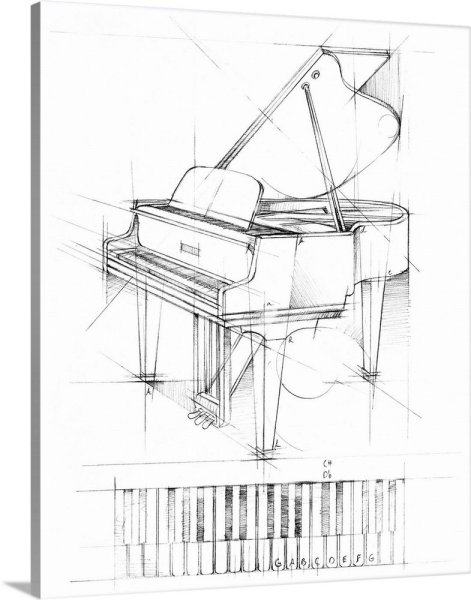 Фортепиано раскраска