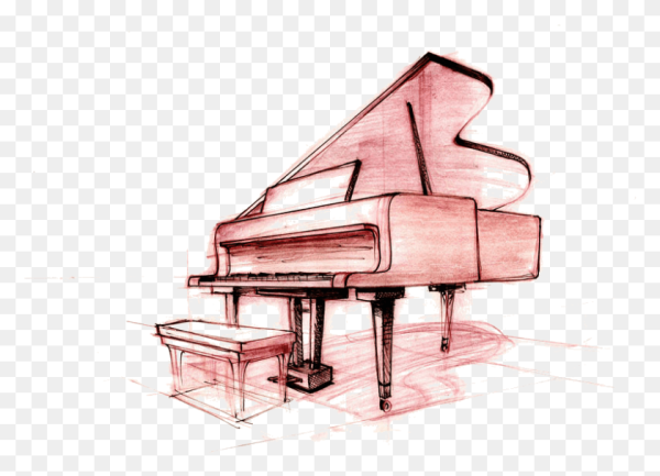 Пианино рисунок карандашом