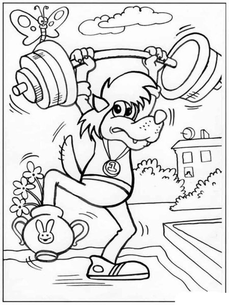 Плакаты за ЗОЖ мультяшные