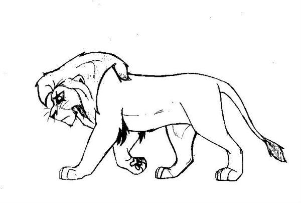 Раскраска Король Лев 2 Кову