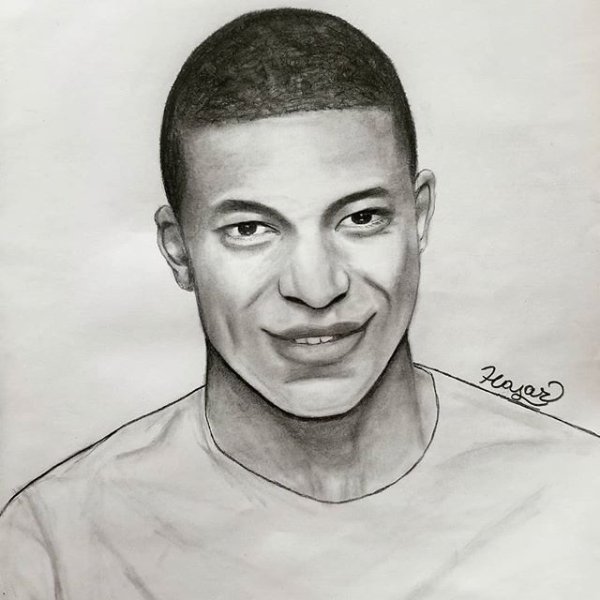 Мбаппе для срисовки