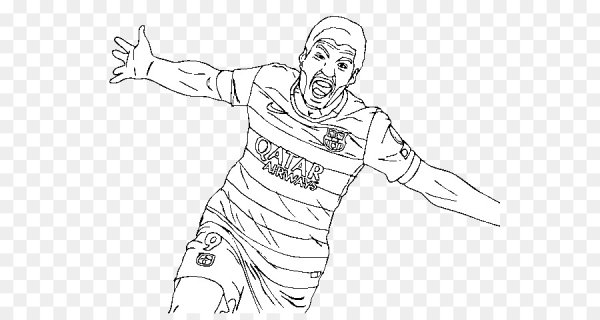 Раскраски футболистов Суарес