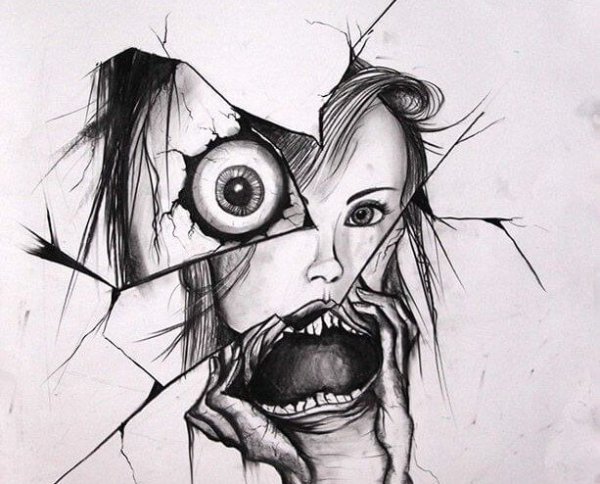 Странные рисунки карандашом