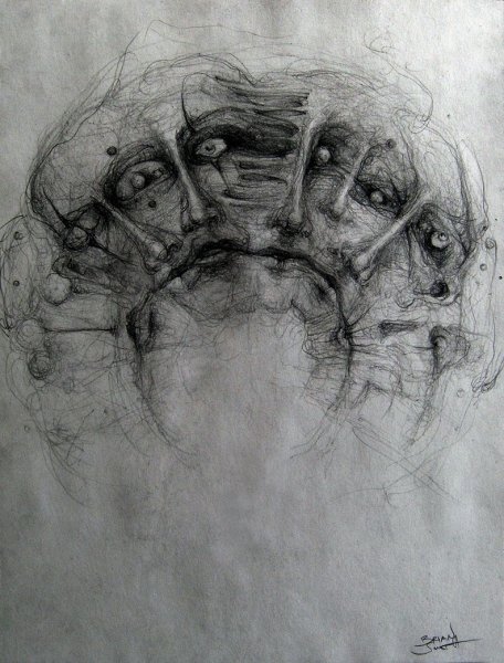 Равнодушие рисунок карандашом