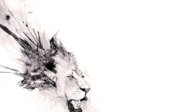 Лев абстракция