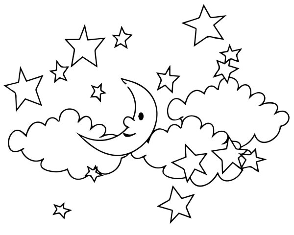 Раскраска небо