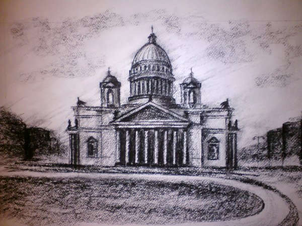 Питер Исаакиевский собор Графика