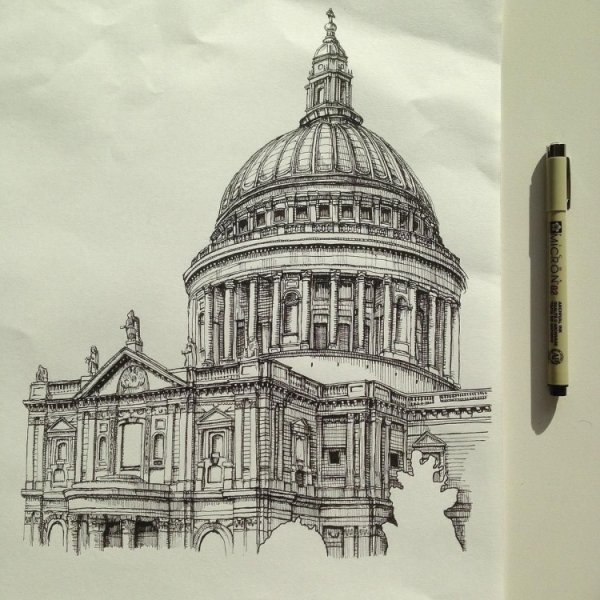 Исаакиевский собор скетчинг