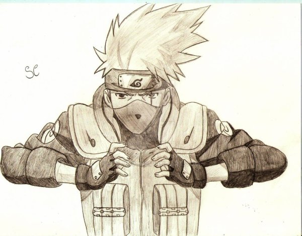 Какаси Хатакэ для срисовки