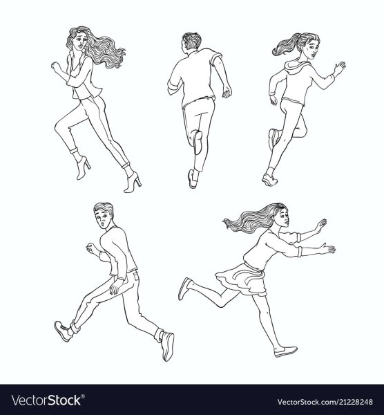 Бегущий человек эскиз