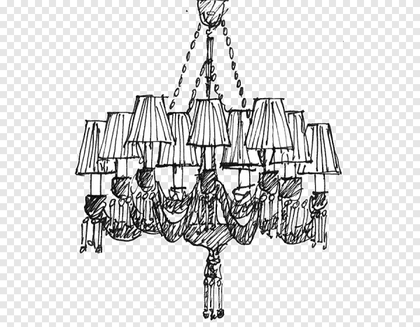Люстра набросок