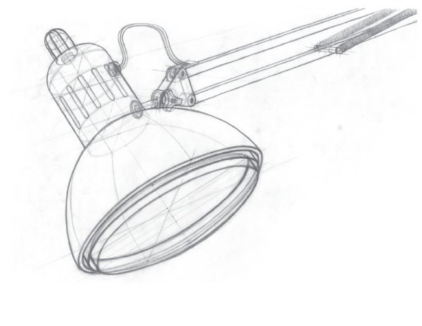 Зарисовка лампы