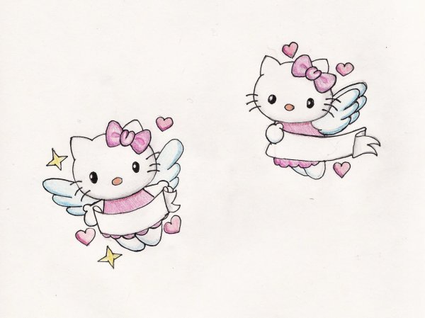 Тату Куроми Хеллоу Китти