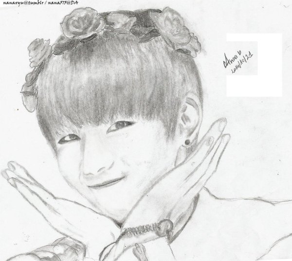 Раскраска Тэхена из БТС