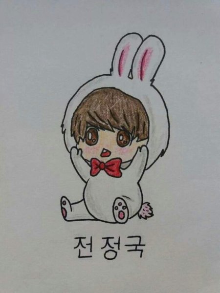 Корейские рисунки для срисовки