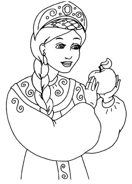 Королевич Елисей раскраска