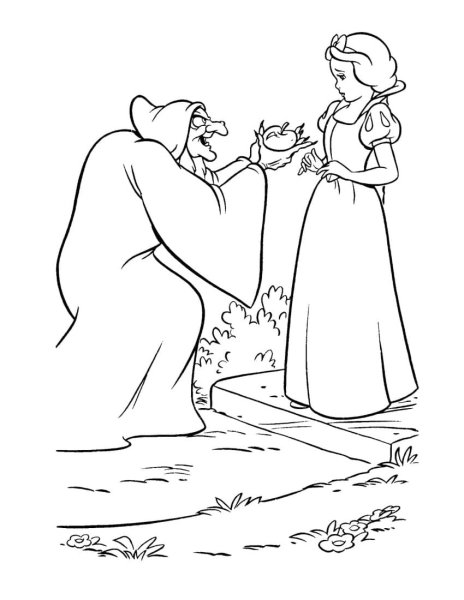 Иллюстрация к сказке о мертвой царевне и 7 богатырях