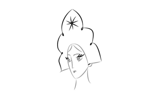 Иллюстрация к сказке о мертвой царевне и семи богатырях раскраска