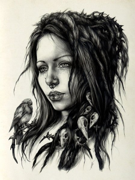 Готические рисунки карандашом