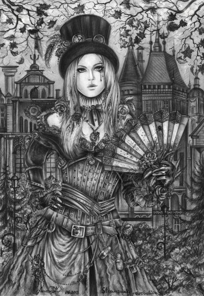 Рисунки для срисовки в стиле Готика