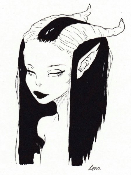 Рисунок карандашом для срисовки Готика