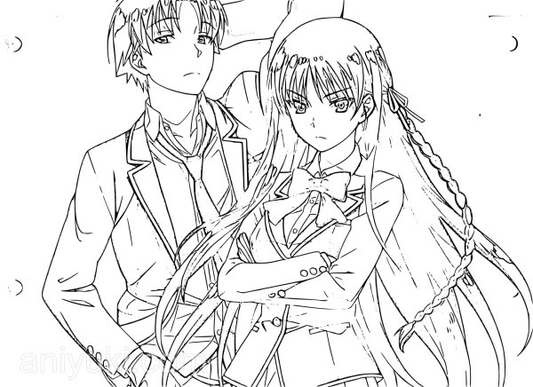 Аниме класс превосходства карандашом