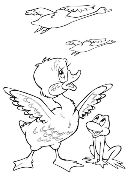 Иллюстрация к сказке Гадкий утенок