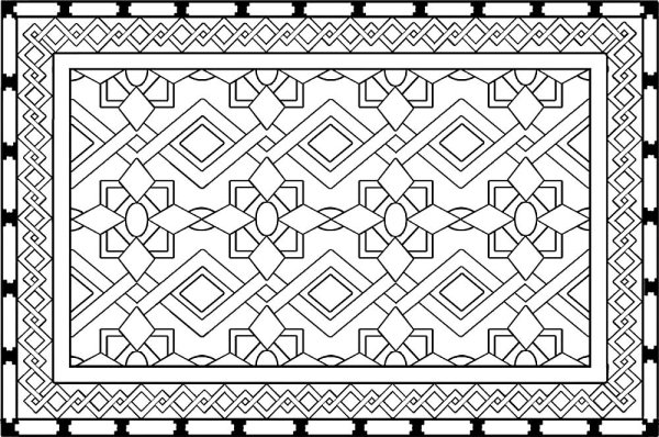 Ковер раскраска