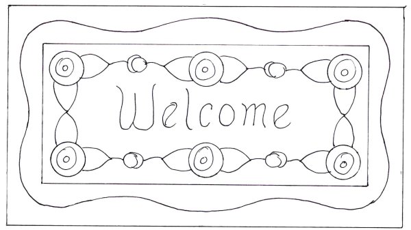 Коврик раскраска