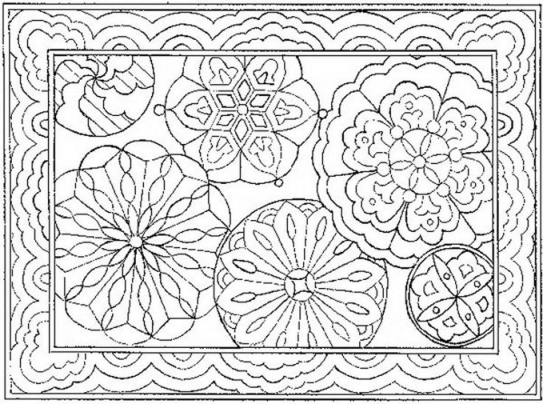 Красивый коврик набросок