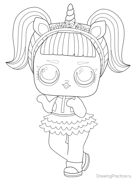 Пупсик ЛОЛ раскраска