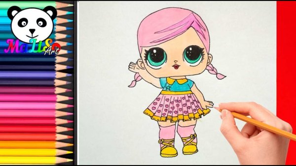 Кукла ЛОЛ рисовашка
