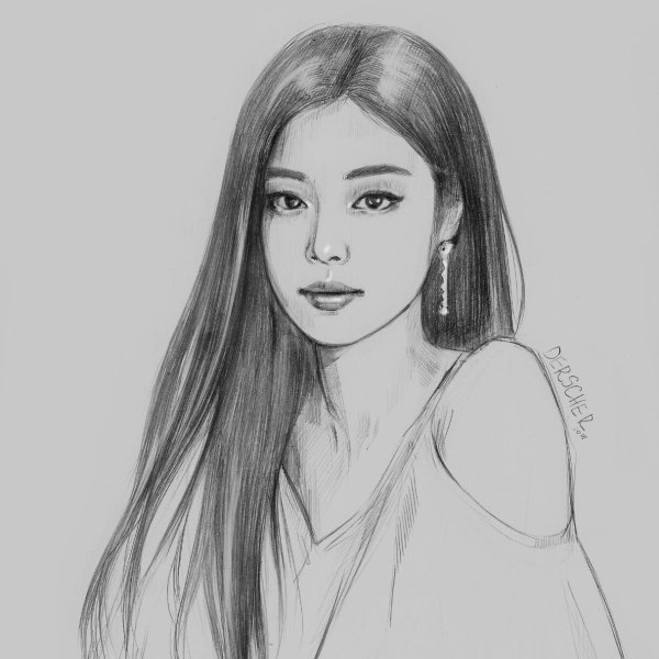 Дженни на портрет блэкпинк