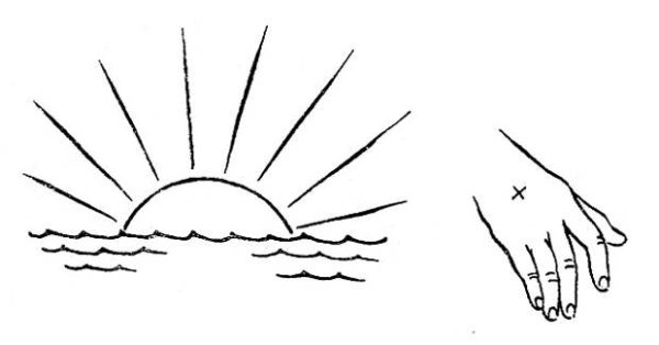 Тюремная наколка солнце