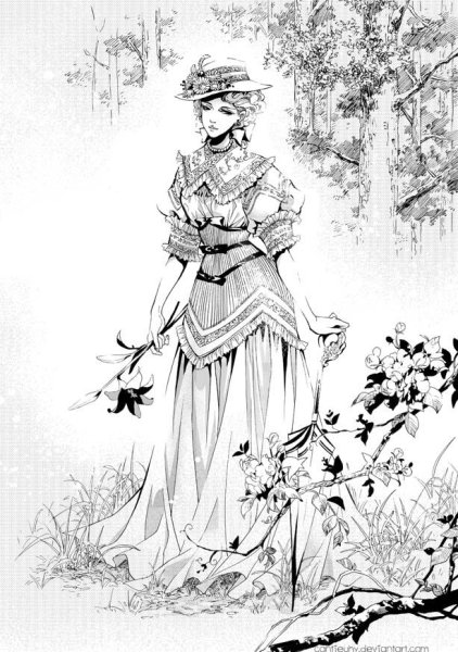 Тургеневские барышни карандаш