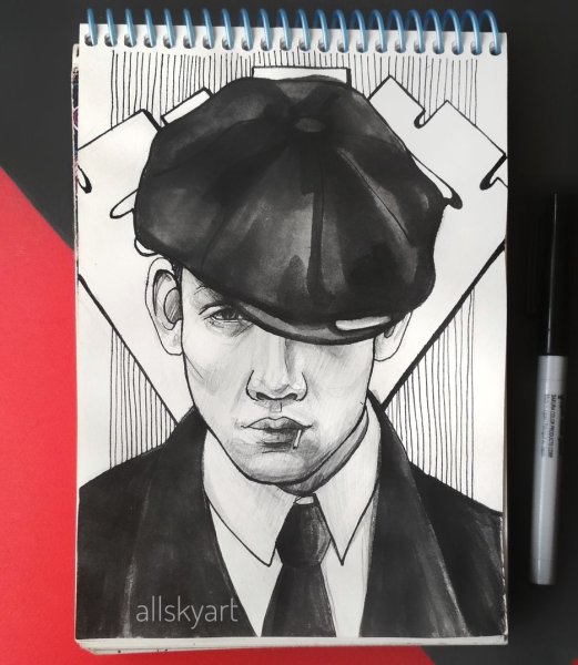 Острые козырьки Джон арт