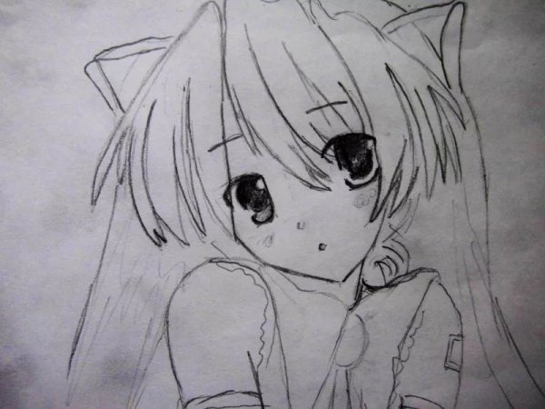 Картины аниме карандашом