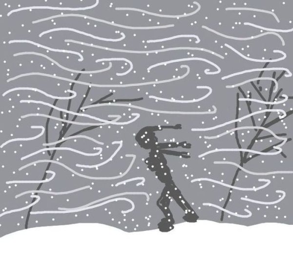 Рисование вьюги