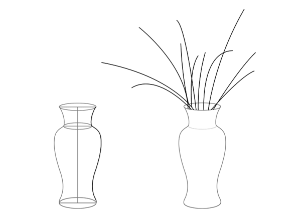 Ваза раскраска для детей