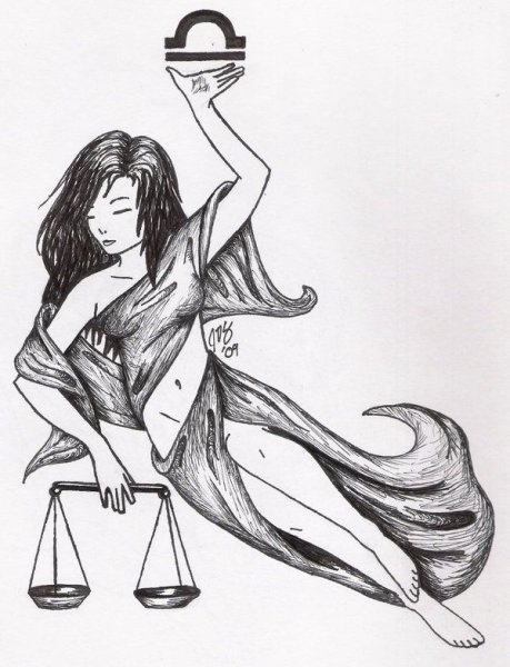 Знак зодиака весы рисунок