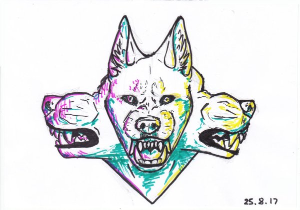 Скричеры раскраска Цербер